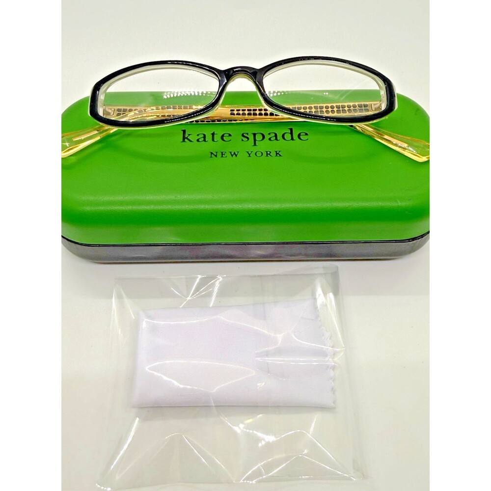 Kate Spade Twyla Women's Eyeglasses Tortoise Gold Neon Yellow 49-16 w/ Case 4Pcs